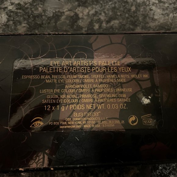 Laura Mercier EYE ART Artist's Palette, Limited Edition, 12 Colors, DISCONTINUED - Picture 8 of 8